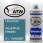 Preview: Chevrolet, Aqua Blue Metallic, 61 / WA638R: 400ml Sprühdose, von ATW Autoteile West.